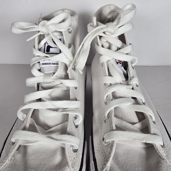 NIB FILA Women's Tarp 1911 White High-Top Platform Sneakers Size 6.5 Rubber Sole - Picture 5 of 11